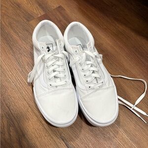 Vans White Canvas Sneakers